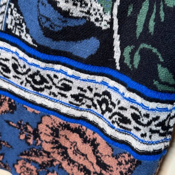 Anthropologie Moth Jacquard Floral Print Knit Skirt. Medium - Picture 6 of 7